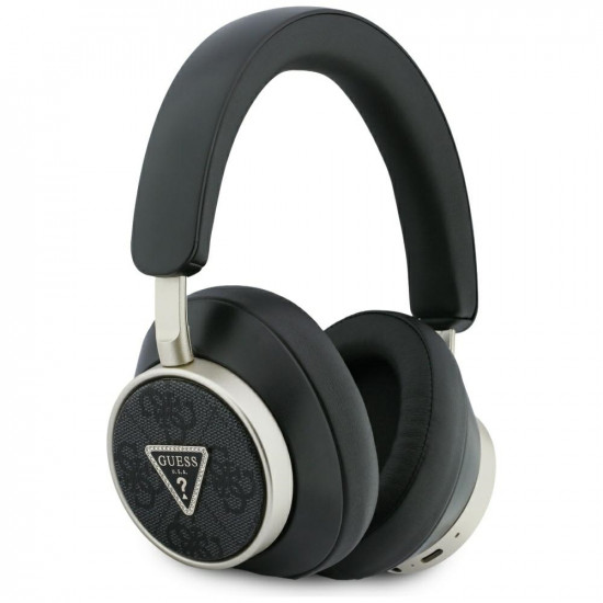 Headphones Guess 4G Triangle Logo Bluetooth ENC black