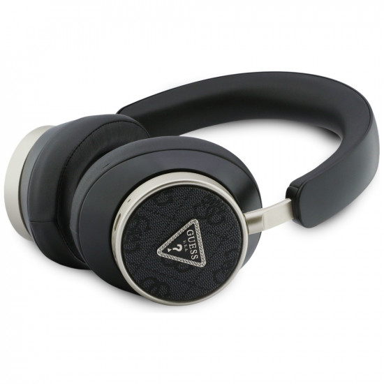 Headphones Guess 4G Triangle Logo Bluetooth ENC black