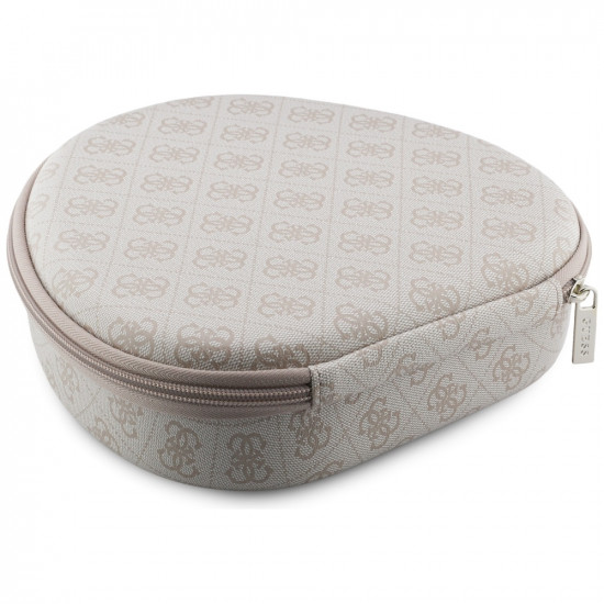 Headphones Guess 4G Triangle Logo Bluetooth ENC pink