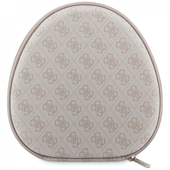 Headphones Guess 4G Triangle Logo Bluetooth ENC pink