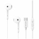 Stereo headphones USAMS EP-50 USB-C 1.2m white Stereo headphones USAMS EP-50 USB-C 1.2m white