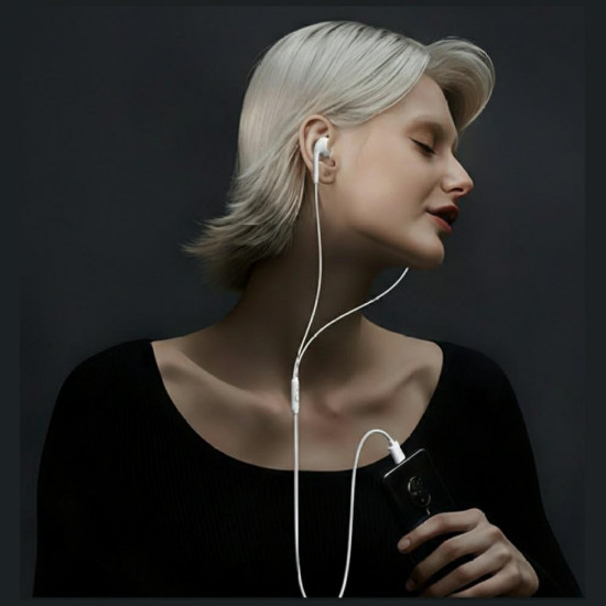 Stereo headphones USAMS EP-50 USB-C 1.2m white Stereo headphones USAMS EP-50 USB-C 1.2m white