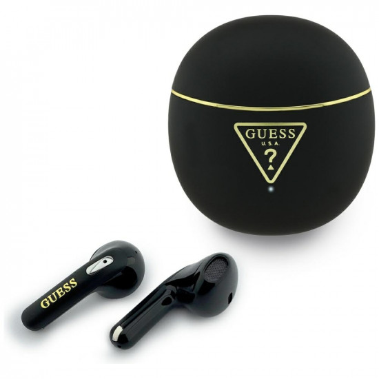 TWS Earphones Guess Gold Line Triangle black