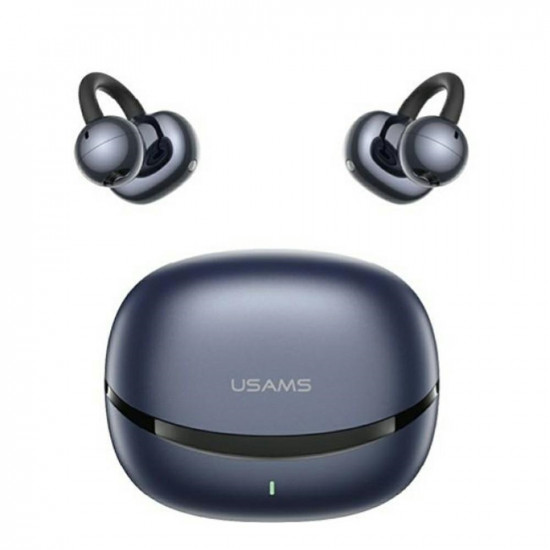 Headphones TWS USAMS R03 Echo Clip-on Bluetooth 6.0 wireless blue Headphones TWS USAMS R03 Echo Clip-on Bluetooth 6.0 wireless blue