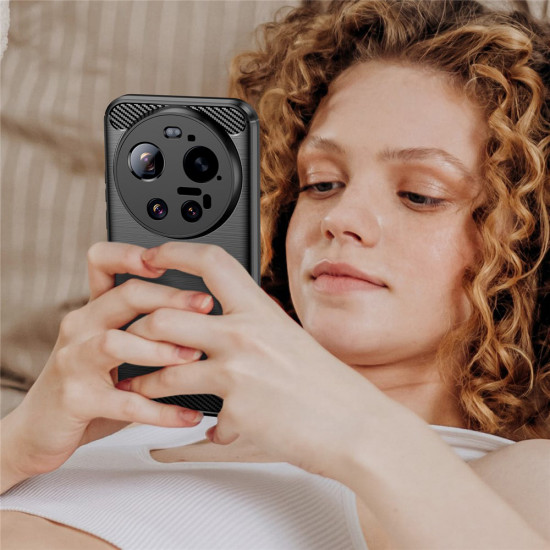 Techsuit Carbon Silicone Xiaomi 17 Ultra Black Techsuit Carbon Silicone Xiaomi 17 Ultra Black