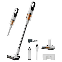Deerma Cordless Vacuum Cleaner (T10W) 20000Pa, 265W, 6x2200mAh, Digital Motor, 2Mode, Green Searchlight, HEPA H13 White Deerma Cordless Vacuum Cleaner (T10W) 20000Pa, 265W, 6x2200mAh, Digital Motor, 2Mode, Green Searchlight, HEPA H13 White