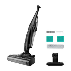 Deerma Cordless Vacuum Cleaner (VX100 Ultra) Dry & Wet Cleaning, 20000Pa, 300W, Auto Brush Wash, 6x4000mAh, IPX6 Black Deerma Cordless Vacuum Cleaner (VX100 Ultra) Dry & Wet Cleaning, 20000Pa, 300W, Auto Brush Wash, 6x4000mAh, IPX6 Black
