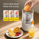 Deerma Electric Citrus Juicer (LC01) Cordless, Portable, Automatic Pulp Separation System, 1500mAh, 45W, BPA Free White Deerma Electric Citrus Juicer (LC01) Cordless, Portable, Automatic Pulp Separation System, 1500mAh, 45W, BPA Free White