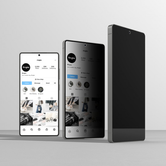 Ringke Easy Slide Tempered Glass (2 pack) Samsung Galaxy S26 Ultra Black