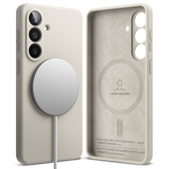 Ringke Silicone MagSafe Samsung Galaxy S26 Stone