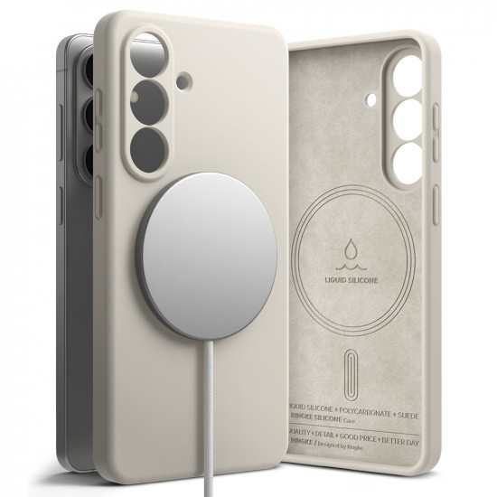 Ringke Silicone MagSafe Samsung Galaxy S26 Stone