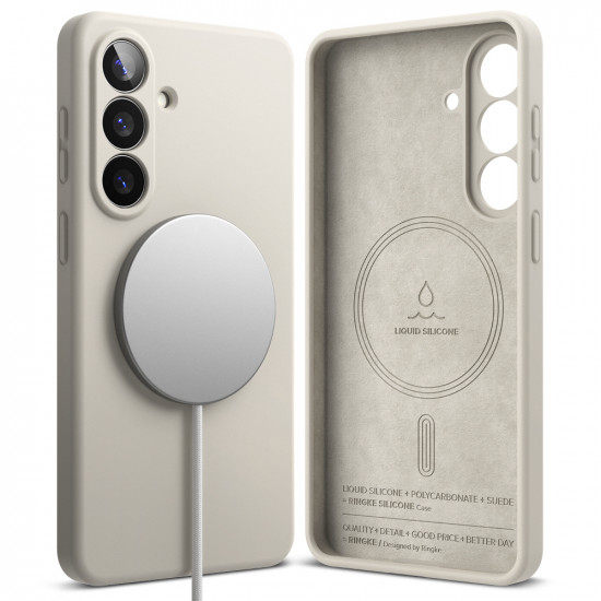 Ringke Silicone MagSafe Samsung Galaxy S26 Plus Stone