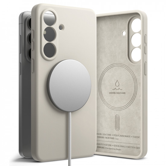 Ringke Silicone MagSafe Samsung Galaxy S26 Plus Stone