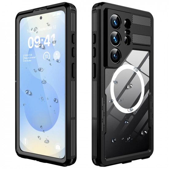 ShellBox Waterproof IP68 Case Samsung Galaxy S26 Ultra Black ShellBox Waterproof IP68 Case Samsung Galaxy S26 Ultra Black