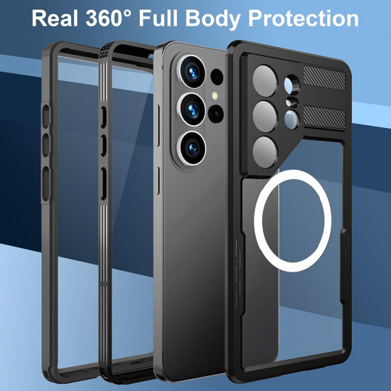 ShellBox Waterproof IP68 Case Samsung Galaxy S26 Ultra Black ShellBox Waterproof IP68 Case Samsung Galaxy S26 Ultra Black