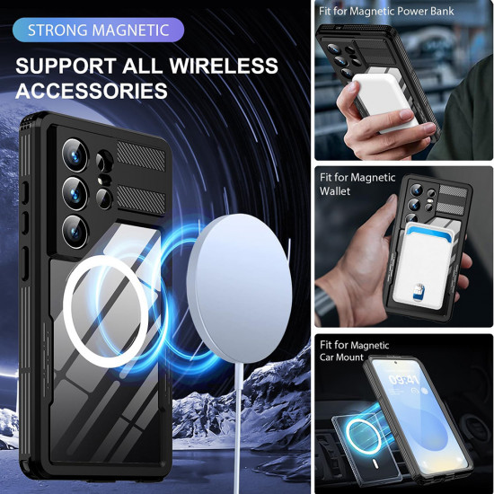 ShellBox Waterproof IP68 Case Samsung Galaxy S26 Ultra Black ShellBox Waterproof IP68 Case Samsung Galaxy S26 Ultra Black