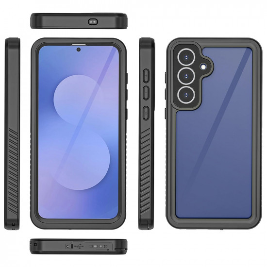 ShellBox Waterproof IP68 Case Samsung Galaxy S25 FE Black ShellBox Waterproof IP68 Case Samsung Galaxy S25 FE Black