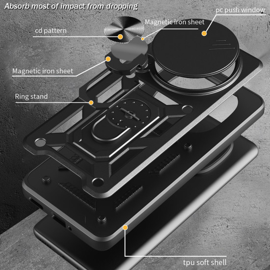 Techsuit CamShield Series Honor Magic8 Pro Rose Gold Techsuit CamShield Series Honor Magic8 Pro Rose Gold