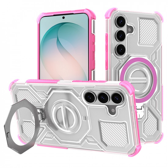 Techsuit Carbon Shield PRO Samsung Galaxy S26 Plus Pink Transparent Techsuit Carbon Shield PRO Samsung Galaxy S26 Plus Pink Transparent