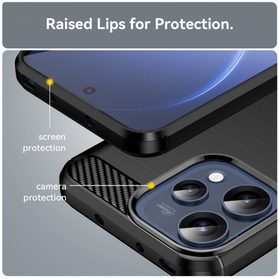 Techsuit Carbon Silicone Oppo Reno15 Black