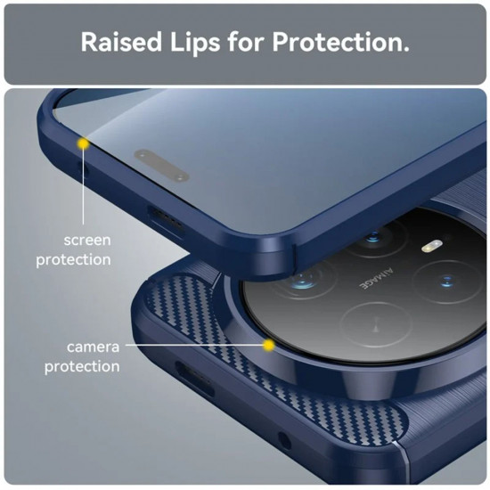 Techsuit Carbon Silicone Honor Magic8 Pro Blue