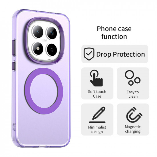 Techsuit CandyCase MagSafe Xiaomi Redmi Note 15 Pro 5G Purple