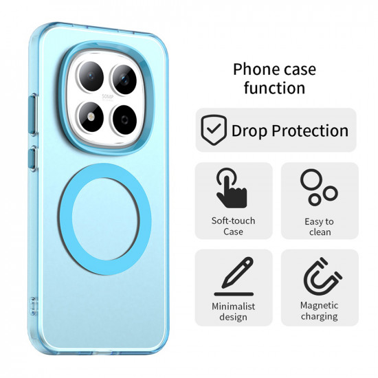 Techsuit CandyCase MagSafe Xiaomi Redmi Note 15 Pro 5G Blue