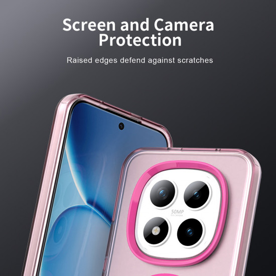 Techsuit CandyCase MagSafe Xiaomi Redmi Note 15 Pro+ 5G / Poco M8 Pro 5G Pink