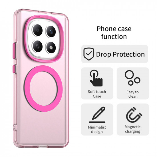 Techsuit CandyCase MagSafe Xiaomi Redmi Note 15 5G / Note 15 4G / Poco M8 5G Pink