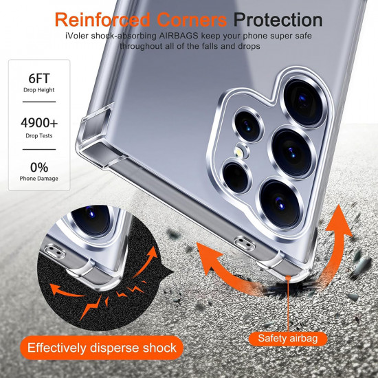 Techsuit Shockproof Clear Silicone MagSafe Samsung Galaxy S26 Clear