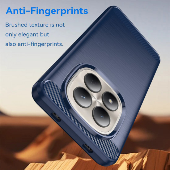 Techsuit Carbon Silicone Xiaomi Redmi Note 15 Pro 5G Blue