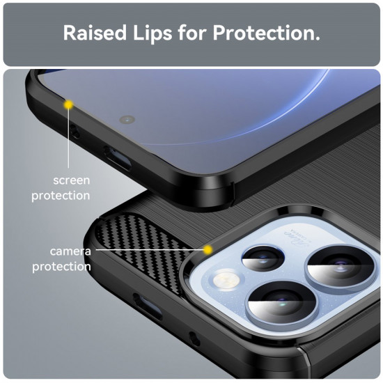 Techsuit Carbon Silicone Oppo Reno15 Pro Black