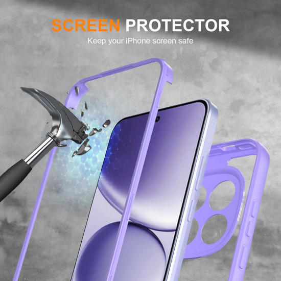 Techsuit ColorVerse 360 Series + Screen Protector Xiaomi Redmi Note 15 Pro 5G Purple
