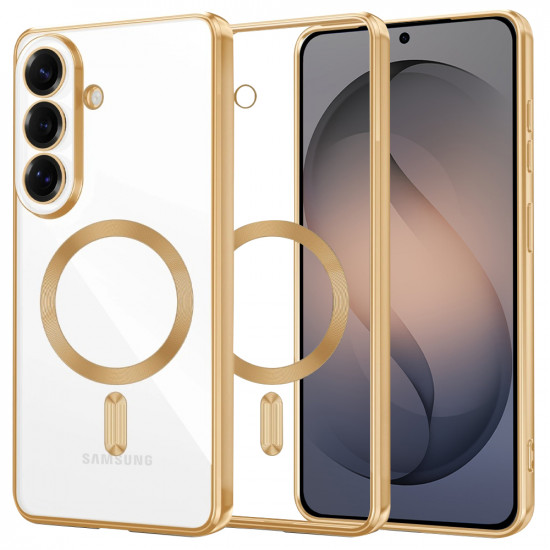 Techsuit Luxury Crystal MagSafe Samsung Galaxy S26 Gold