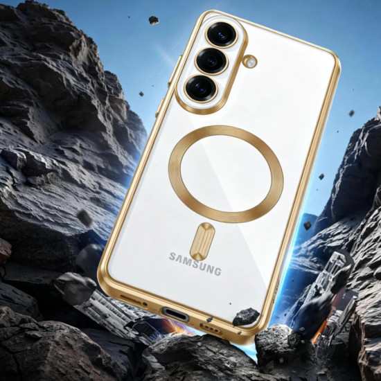 Techsuit Luxury Crystal MagSafe Samsung Galaxy S26 Silver Techsuit Luxury Crystal MagSafe Samsung Galaxy S26 Silver