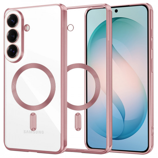 Techsuit Luxury Crystal MagSafe Samsung Galaxy S26 Plus Pink
