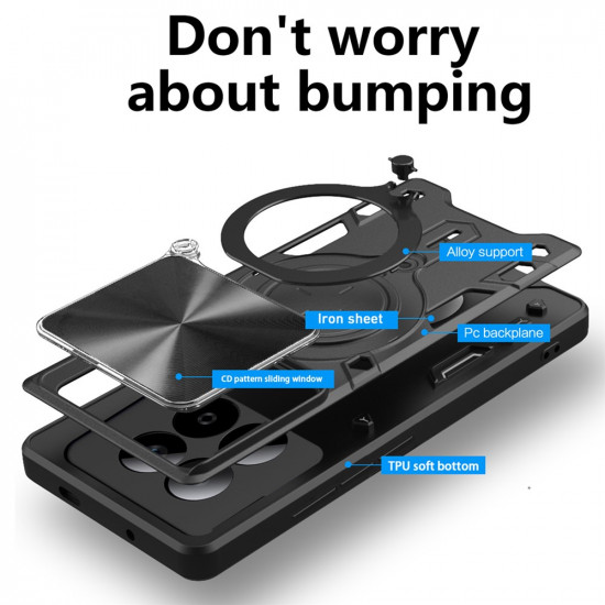 Techsuit CamGuard Pro Xiaomi Redmi Note 15 Pro 5G Black Techsuit CamGuard Pro Xiaomi Redmi Note 15 Pro 5G Black