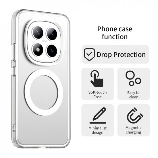 Techsuit CandyCase MagSafe Xiaomi Redmi Note 15 Pro+ 5G / Poco M8 Pro 5G White