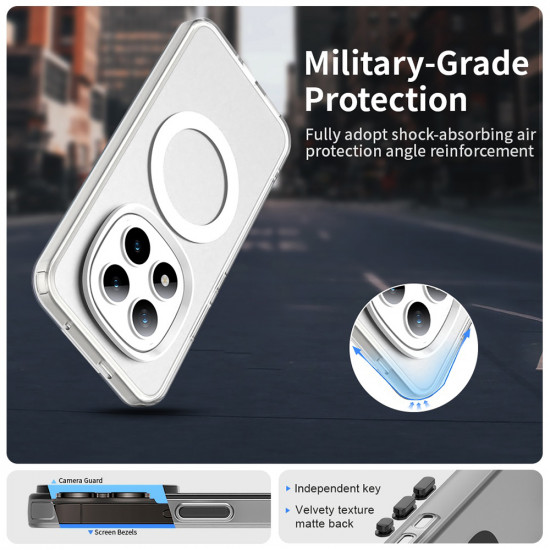 Techsuit CandyCase MagSafe Xiaomi Redmi Note 15 Pro+ 5G / Poco M8 Pro 5G White