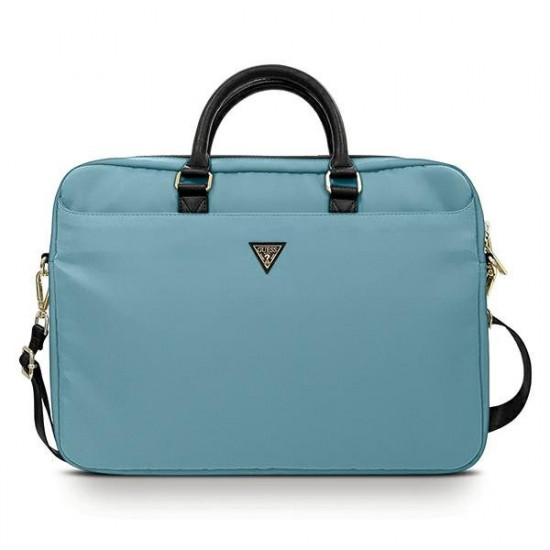 Guess Bag GUCB15NTMLLB 16" Blue Nylon Triangle Logo Guess Bag GUCB15NTMLLB 16" Blue Nylon Triangle Logo