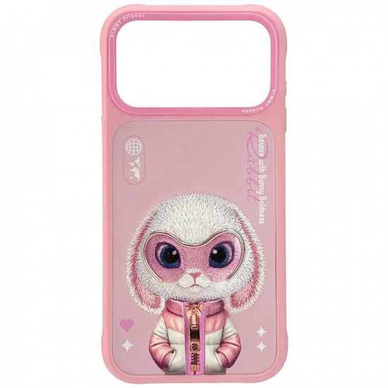 Nimmy Cool&amp;Cute 2.0 Rabbit Case for iPhone 17 Pro Max Pink