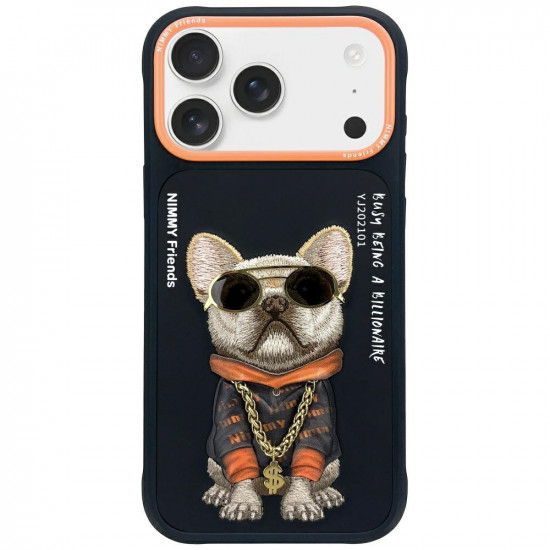 Case Nimmy Glasses Cool Dog for iPhone 17 Pro black Case Nimmy Glasses Cool Dog for iPhone 17 Pro black