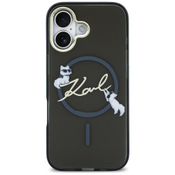 Karl Lagerfeld IML Choupettes Karl Script Logo MagSafe Case for iPhone Air Black Karl Lagerfeld IML Choupettes Karl Script Logo MagSafe Case for iPhone Air Black