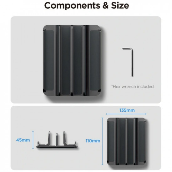 Spigen LD208S4 Vertical Laptop Stand Space Gray