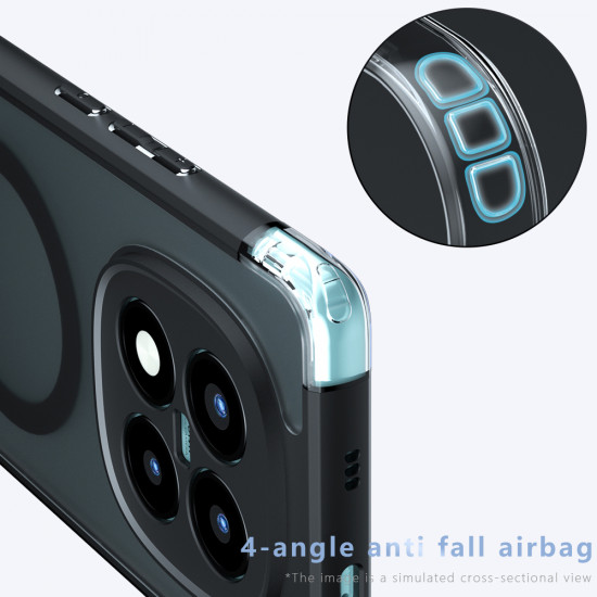 Techsuit PureFrost MagSafe Xiaomi Redmi Note 15 Pro 4G Frosted Black