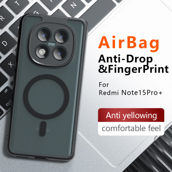 Techsuit PureFrost MagSafe Xiaomi Redmi Note 15 Pro 5G Frosted Black