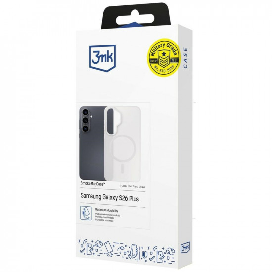 3MK Smoke MagCase for Samsung Galaxy S26+ white