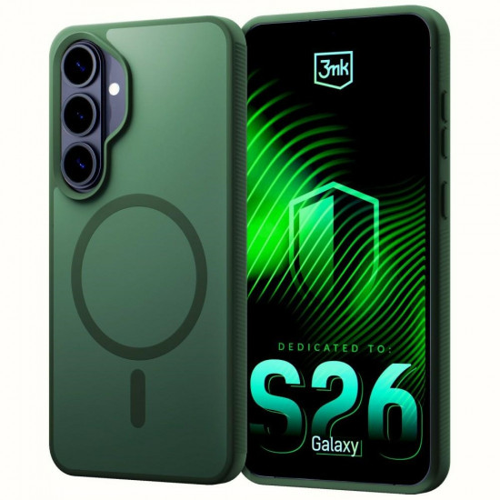 3MK Smoke MagCase for Samsung Galaxy S26+ green 3MK Smoke MagCase for Samsung Galaxy S26+ green