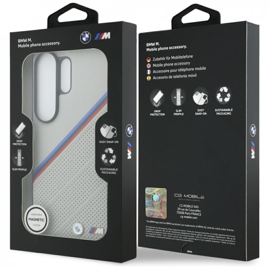 Case BMW Tricolor Metal Logo MagSafe for Samsung Galaxy S26 Ultra gray Case BMW Tricolor Metal Logo MagSafe for Samsung Galaxy S26 Ultra gray