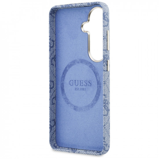 Case Guess 4G Script MagSafe for Samsung Galaxy S26 blue Case Guess 4G Script MagSafe for Samsung Galaxy S26 blue